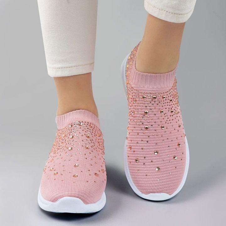Celest™ | Luxe Crystal Orthopedic Slip-Ons