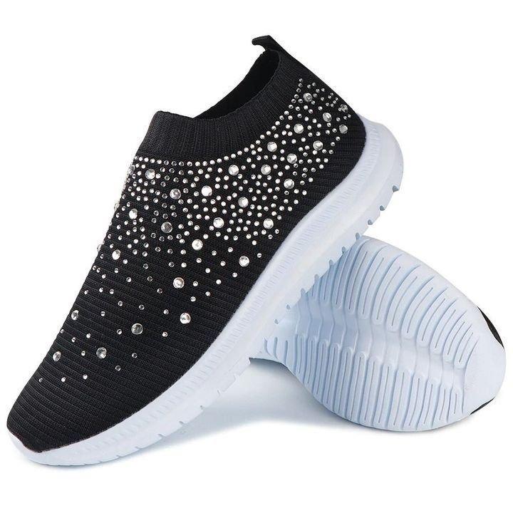 Celest™ | Luxe Crystal Orthopedic Slip-Ons