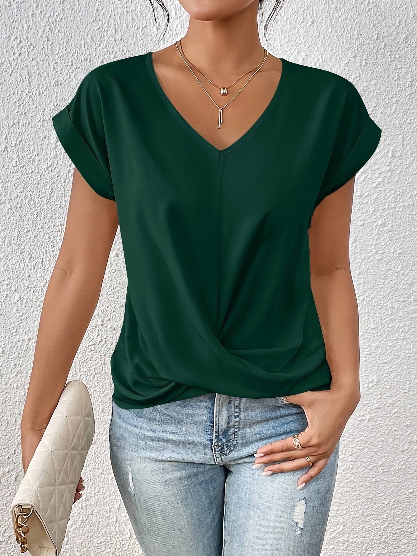 Celest™ | Casual T-Shirt with Soft V-Neck