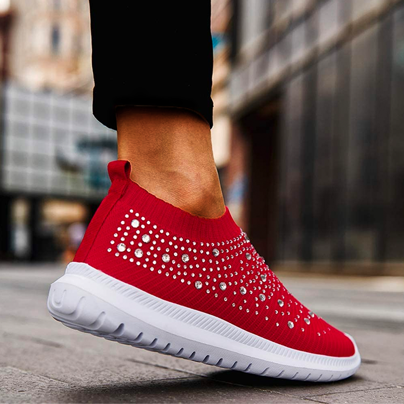 Celest™ | Luxe Crystal Orthopedic Slip-Ons