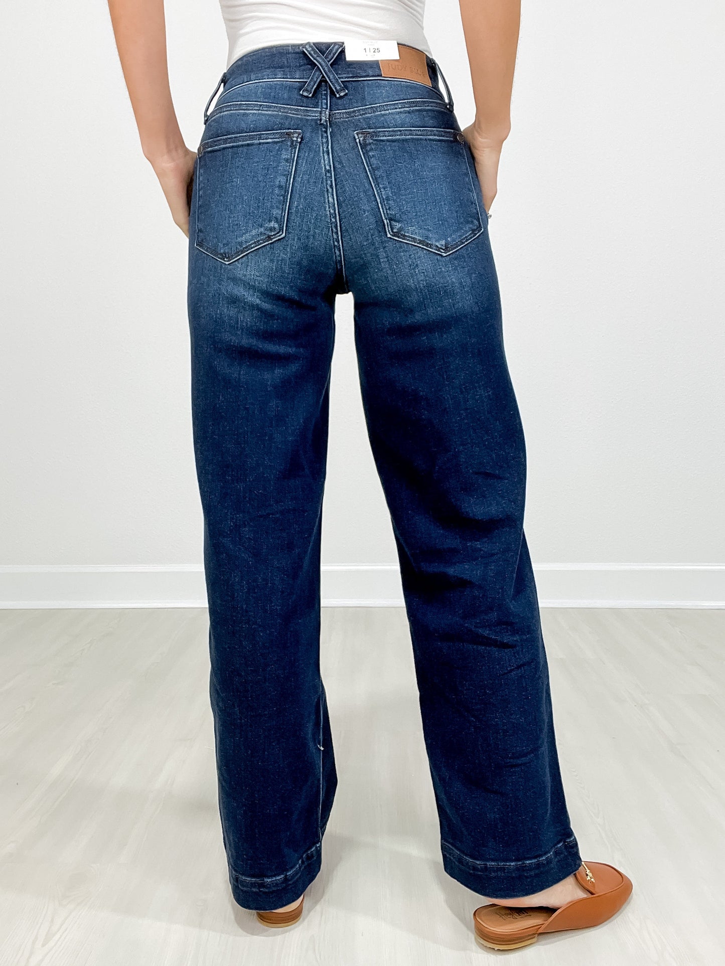 Ella Grace Hi-Rise Comfort Luxe Wide Leg Jeans