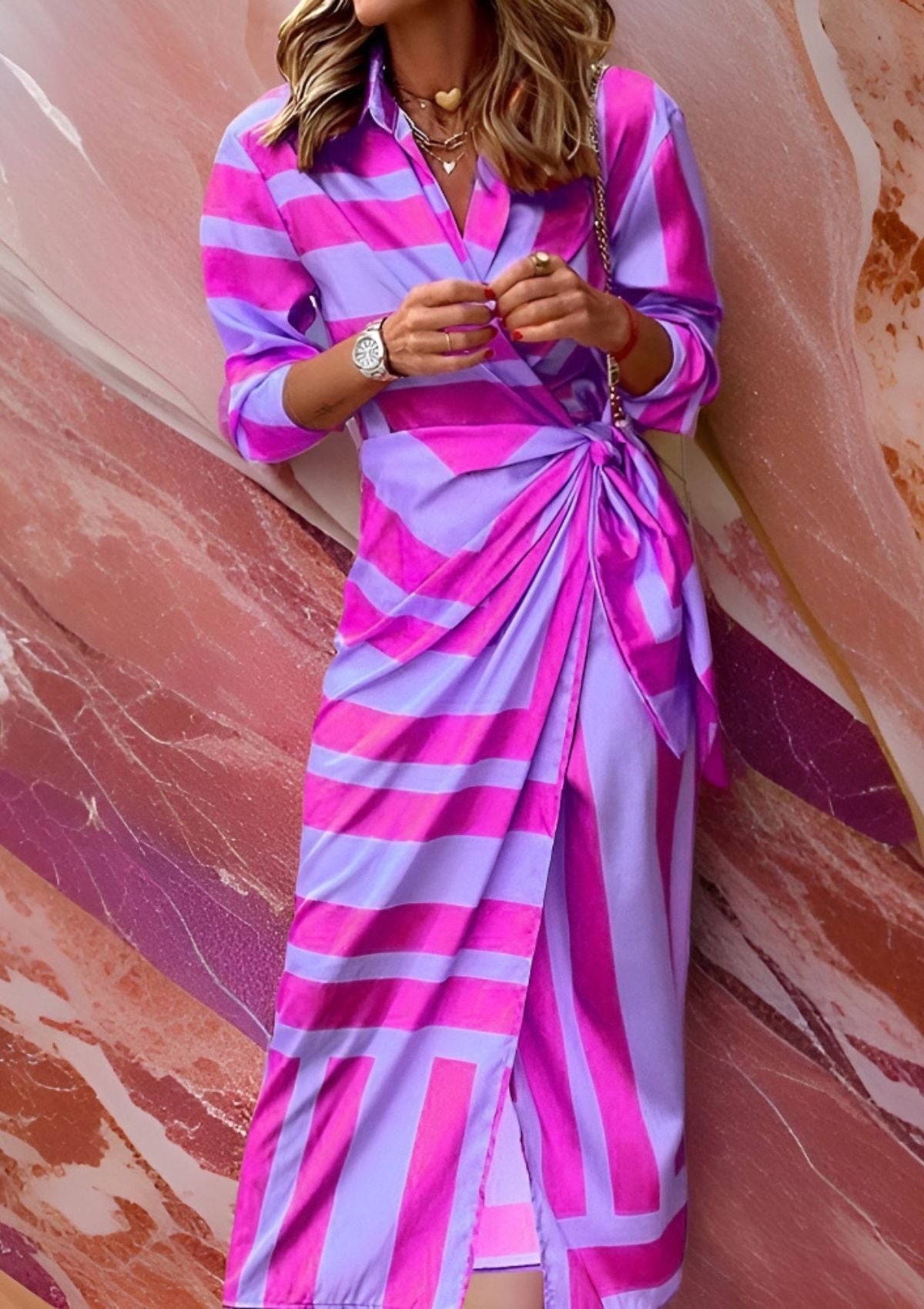 Celest™ | Wrap Dress with Print