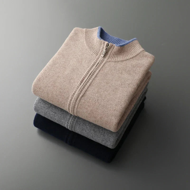 Tristan| Cashmere Zip Jacket