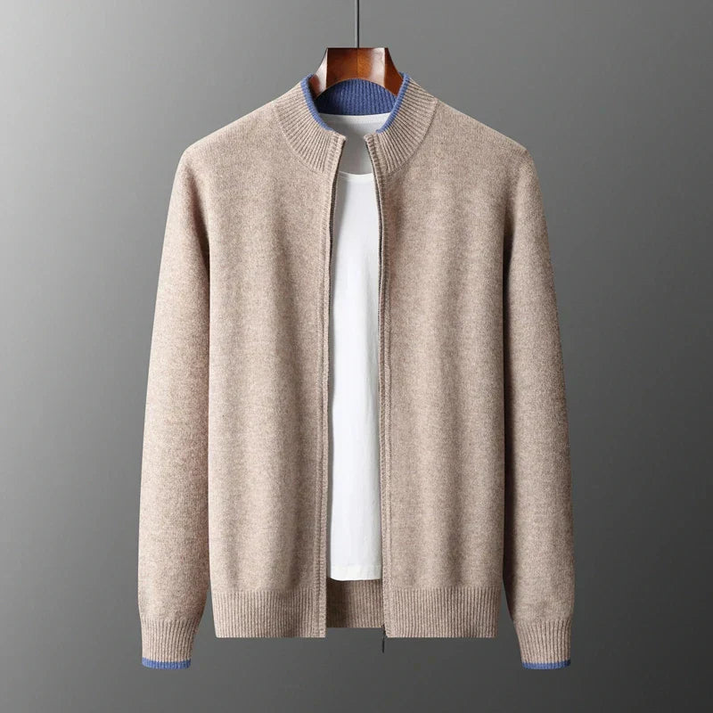 Tristan| Cashmere Zip Jacket