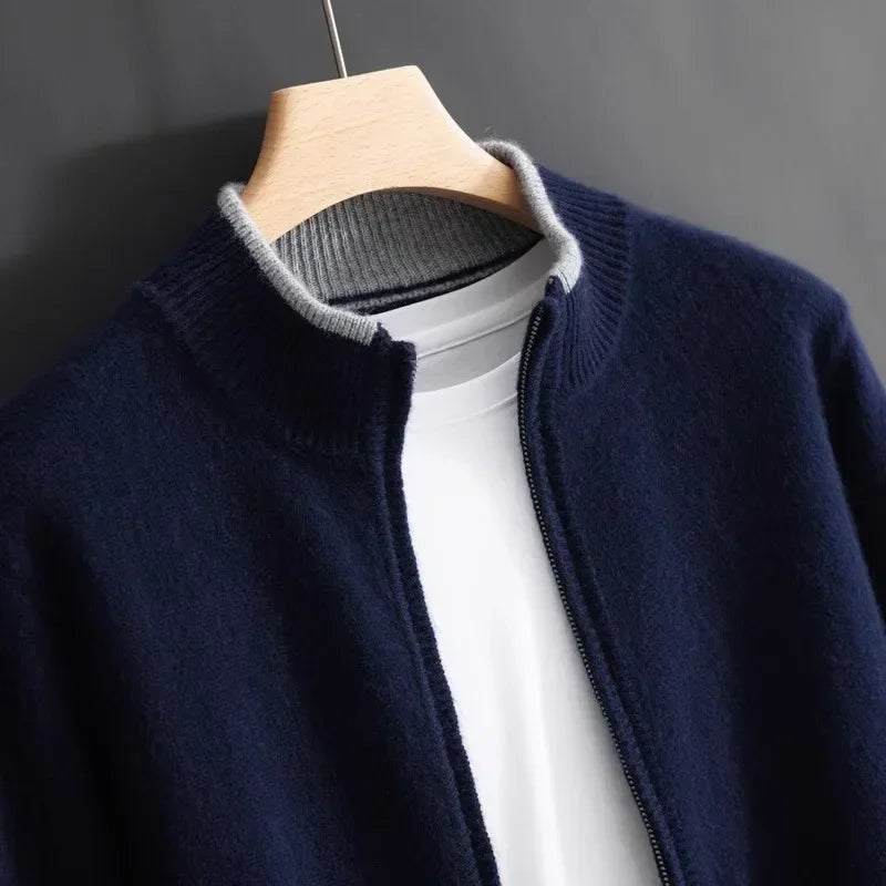 Tristan| Cashmere Zip Jacket