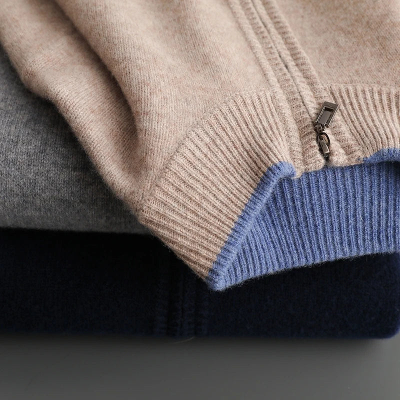 Tristan| Cashmere Zip Jacket
