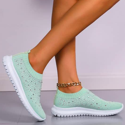 Celest™ | Luxe Crystal Orthopedic Slip-Ons