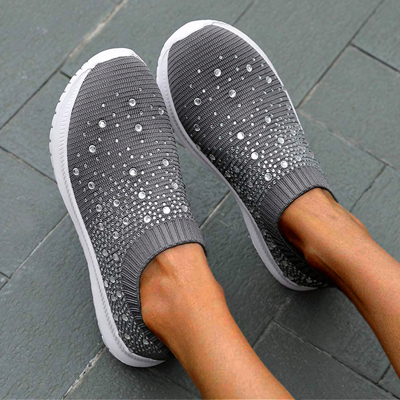 Celest™ | Luxe Crystal Orthopedic Slip-Ons