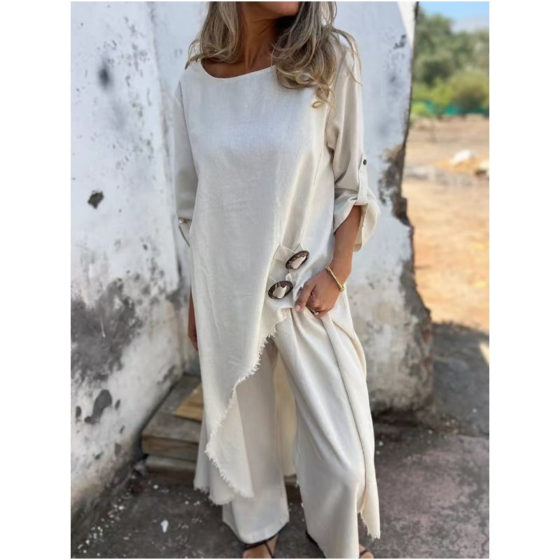 Celest™ | Elegant Cotton Linen Suit