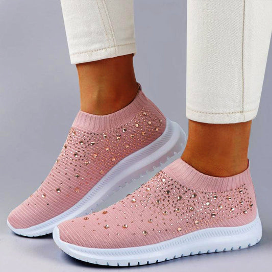 Celest™ | Luxe Crystal Orthopedic Slip-Ons