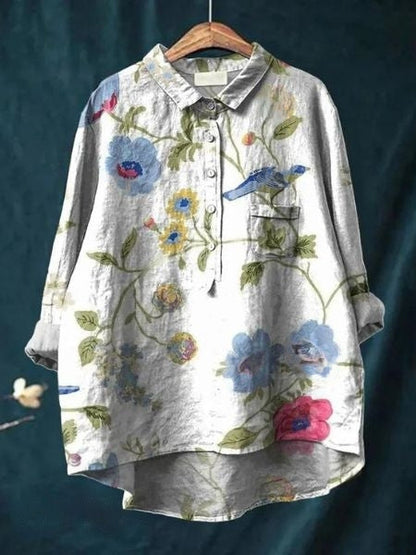 Lila - Floral print blouse