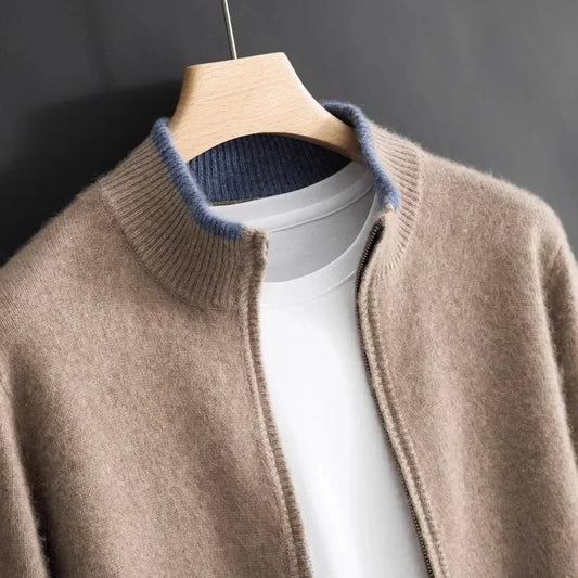 Tristan| Cashmere Zip Jacket
